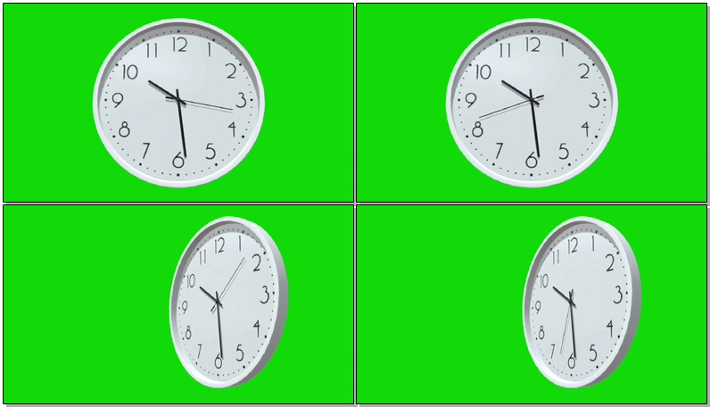 绿屏幕抠像钟表