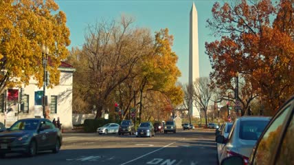 华盛顿国家广场的秋色