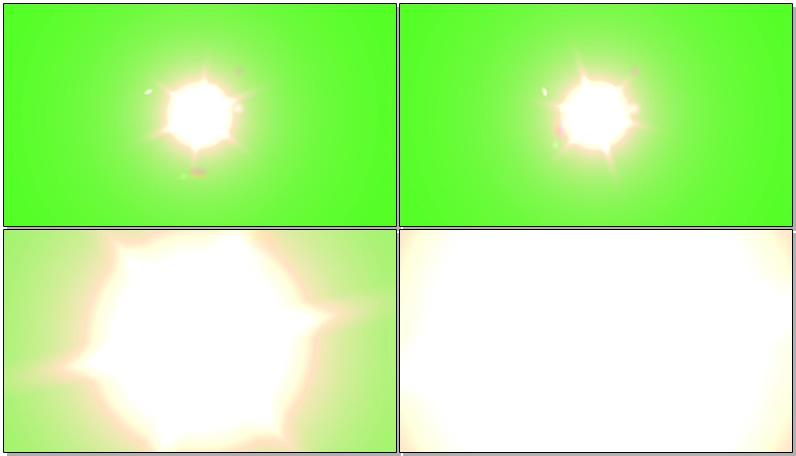 绿幕视频素材太阳强光