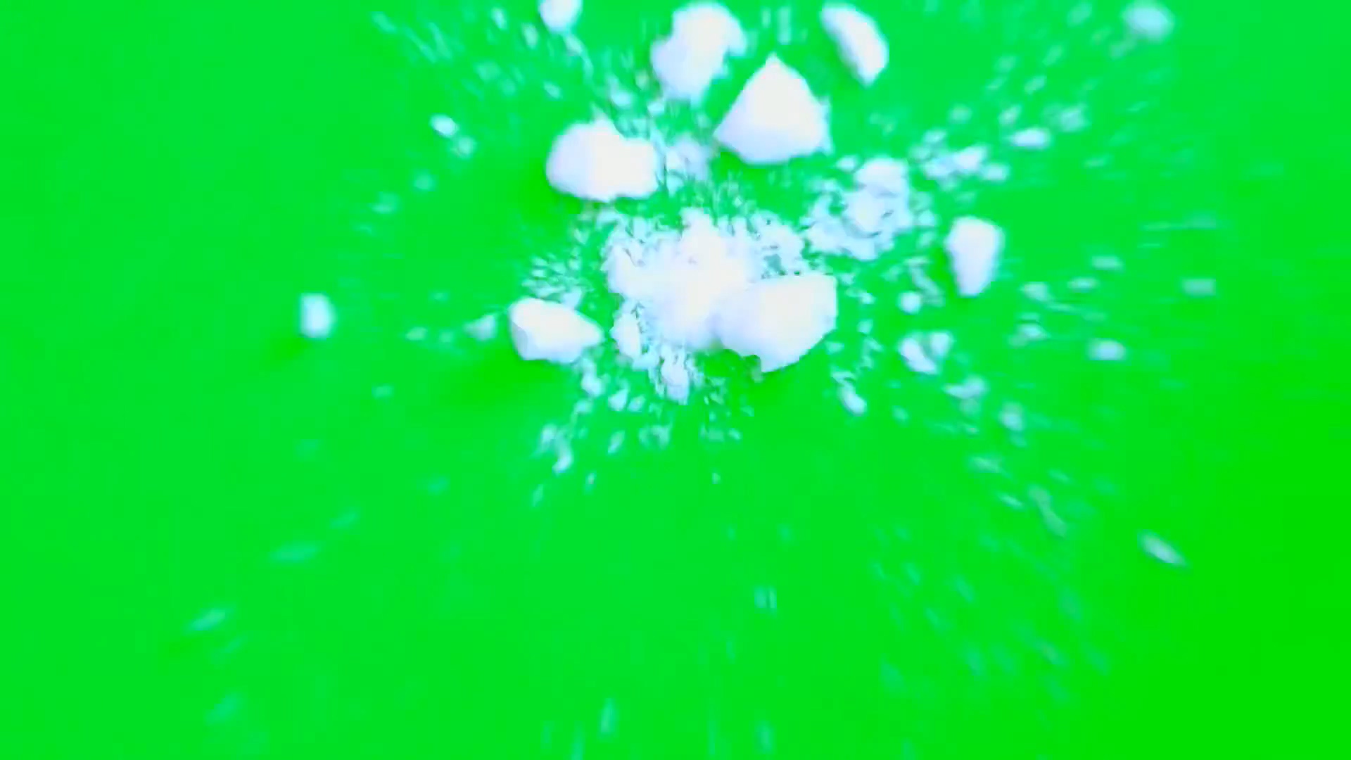 绿幕视频素材打雪仗