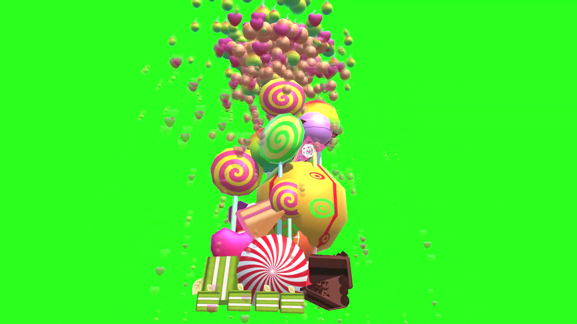 绿幕视频素材糖果
