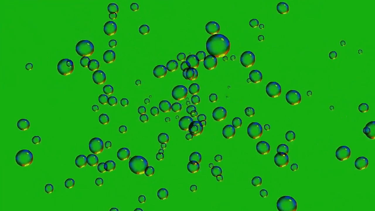 绿幕视频素材气泡