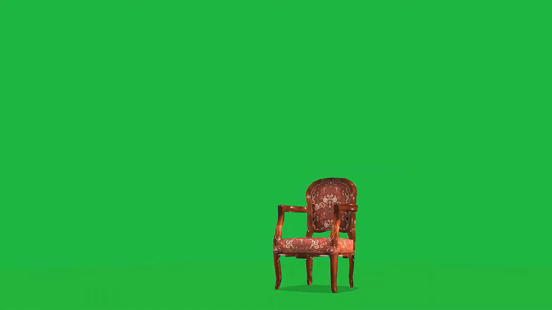 绿幕视频素材椅子