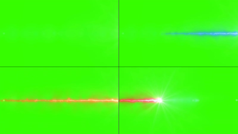 绿幕视频素材音波射线