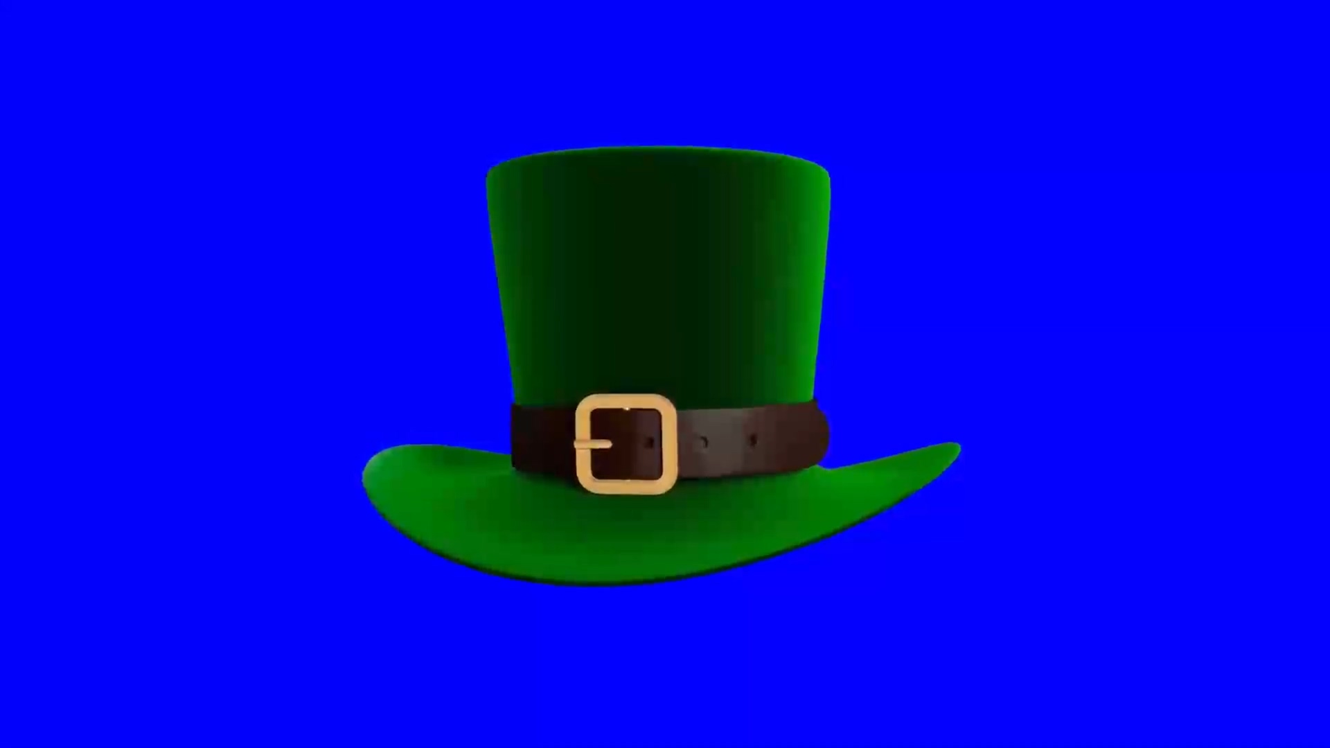 绿幕视频素材绿帽子