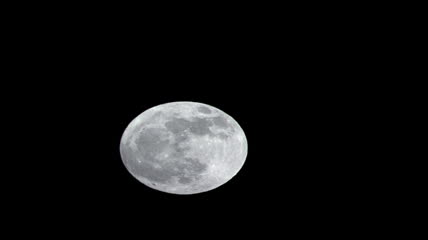 月亮升起标清实拍视频素材2