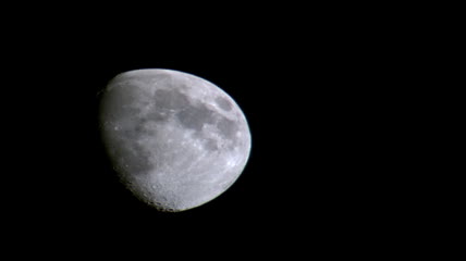 月亮升起标清实拍视频素材