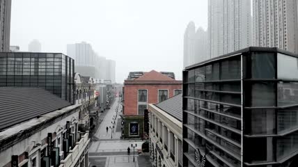 武汉加油疫情封城空城人民生活状况城市风景街道实拍宣传视频素材