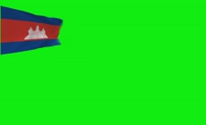 柬埔寨国旗绿屏抠像