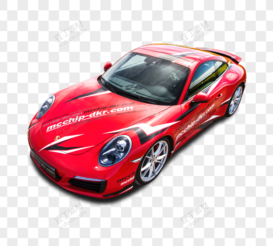 红色保时捷991 Carrera S赛车