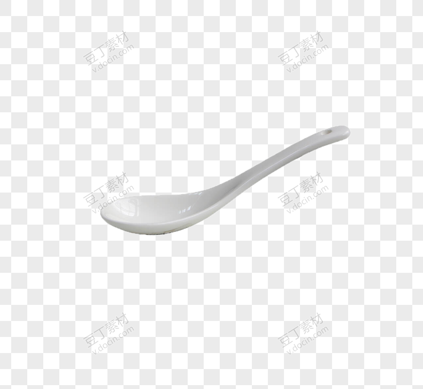 白色陶瓷勺子
