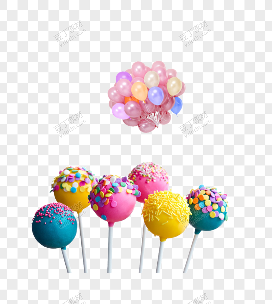 彩色糖果气球
