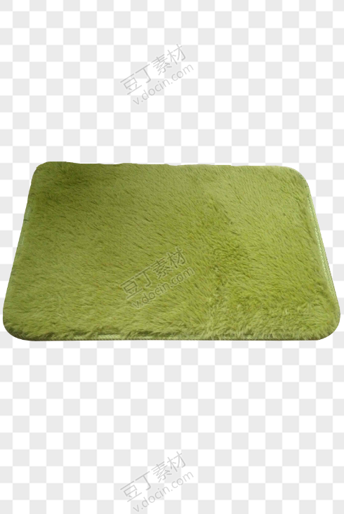 绿色毛绒地毯