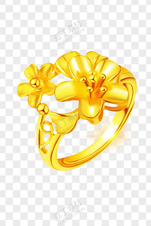 金色戒指珠宝炫酷黄金