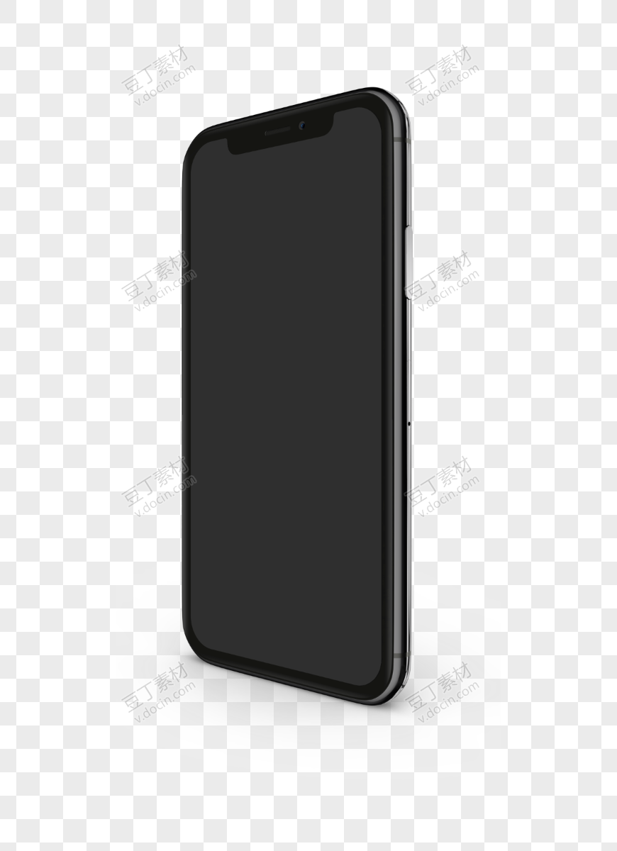 黑色侧视iPhoneX苹果手机