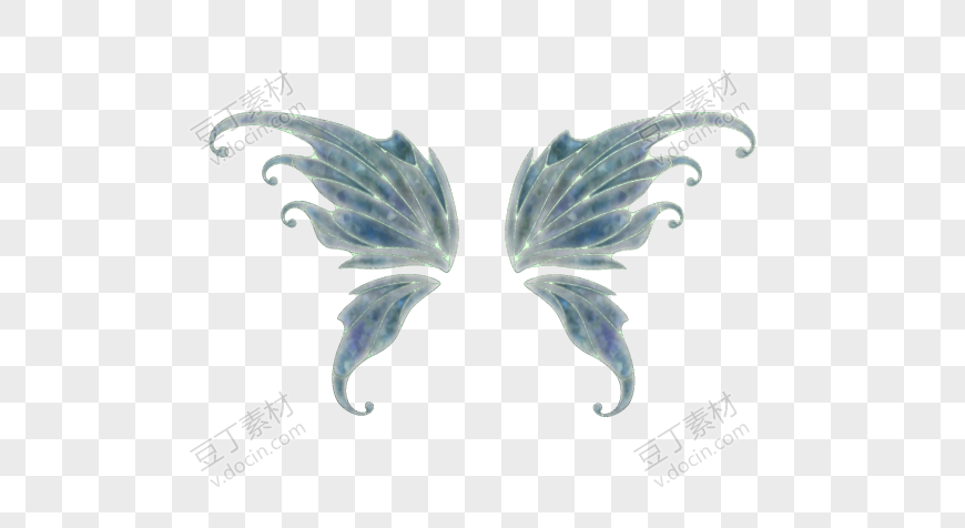 深蓝色蝴蝶翅膀