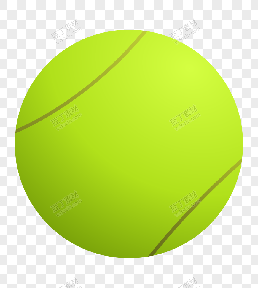 运动绿色网球