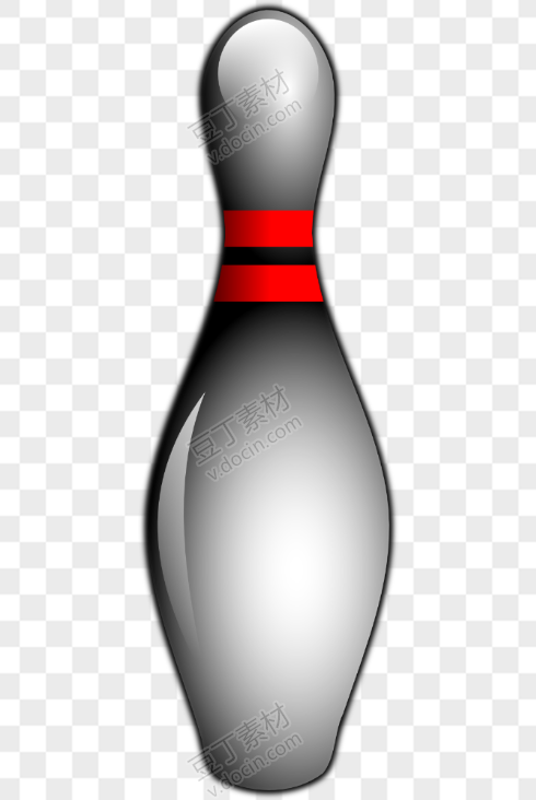 灰色保龄球瓶
