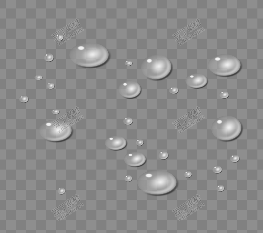 透明水滴水珠