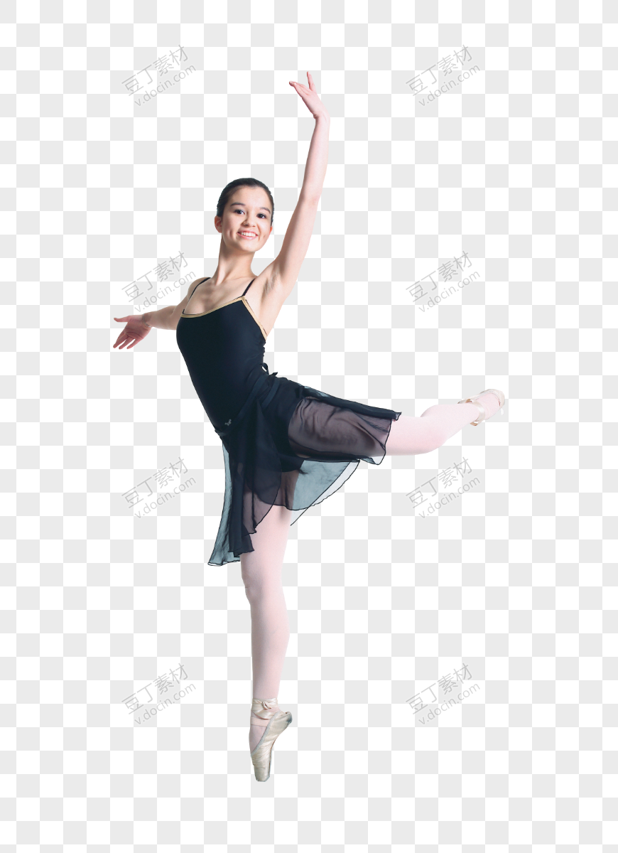 泰国女孩开心跳芭蕾舞