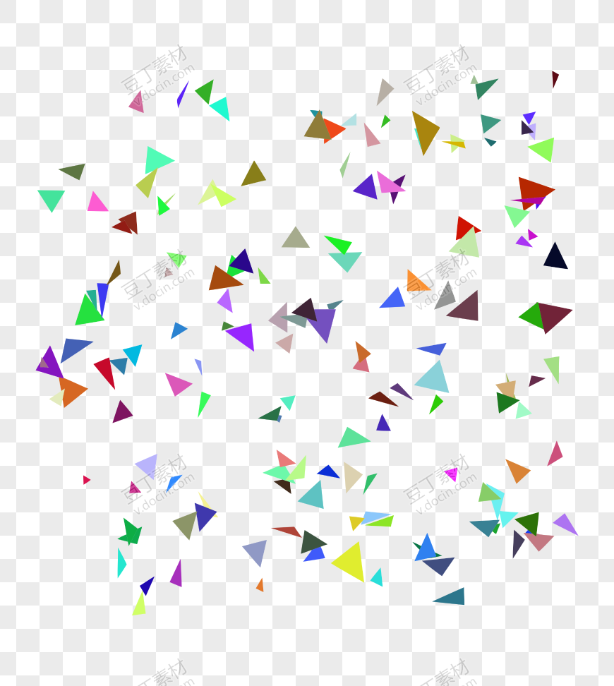 三角形礼花碎片