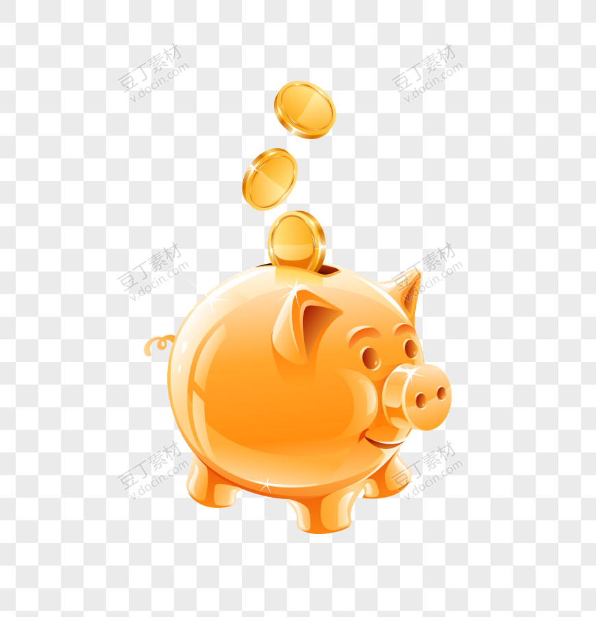 金黄色小猪存钱罐