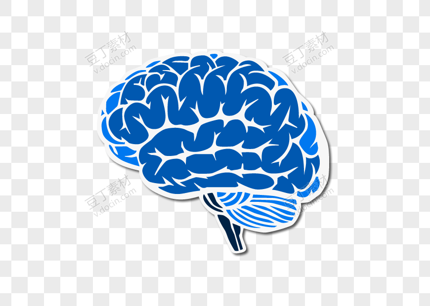 蓝色人脑