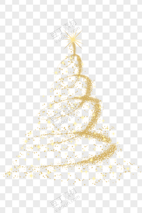 金色创意圣诞树