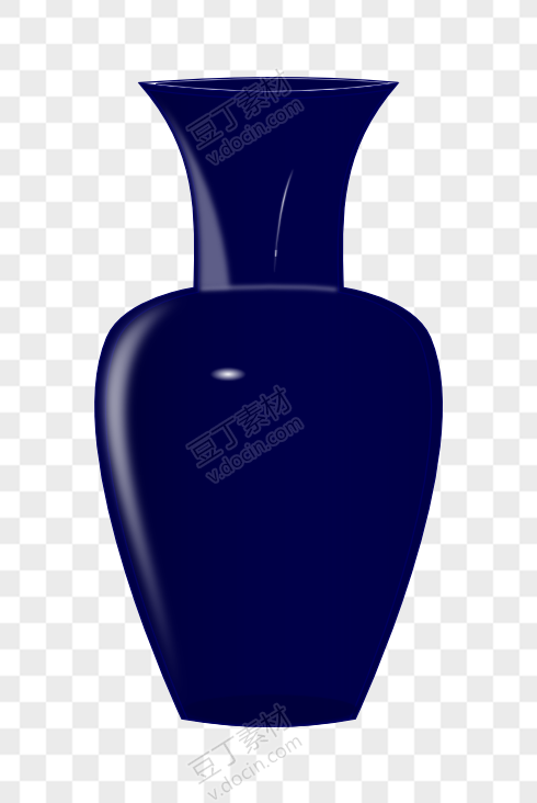蓝紫色大气瓶摆