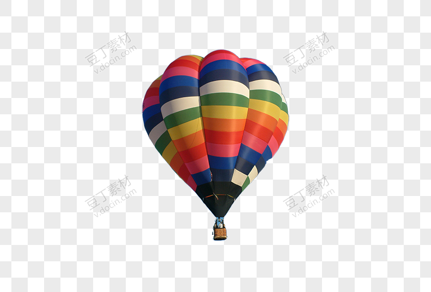 彩色条纹热气球