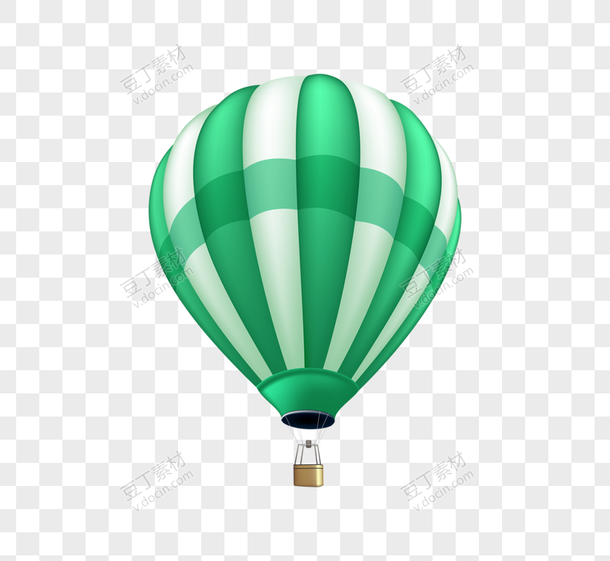 绿色热气球