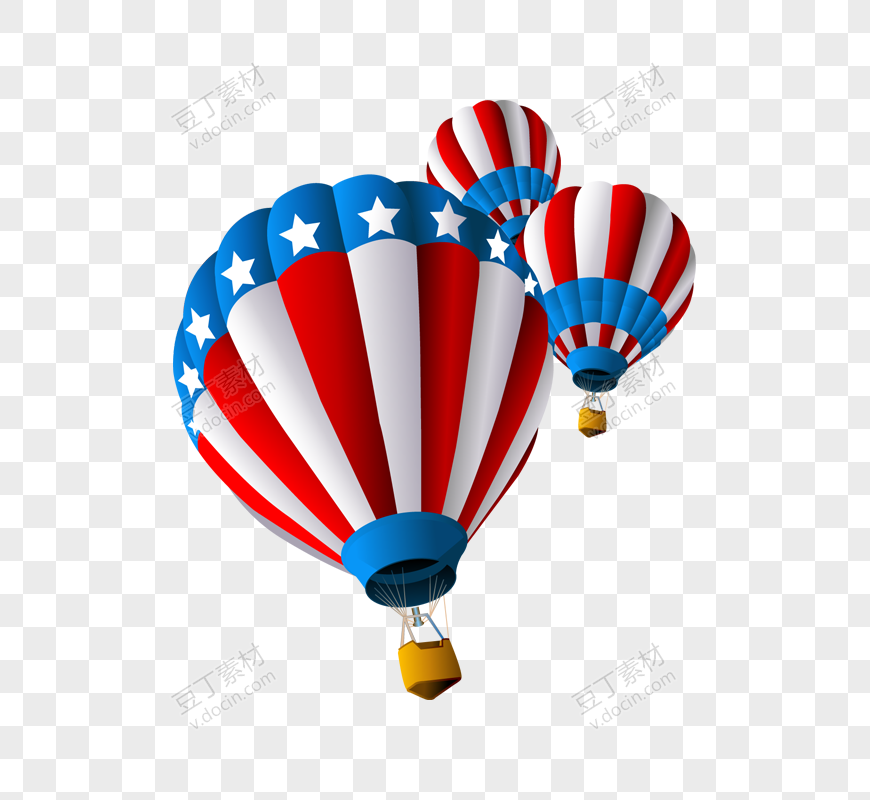 美国队长图案热气球