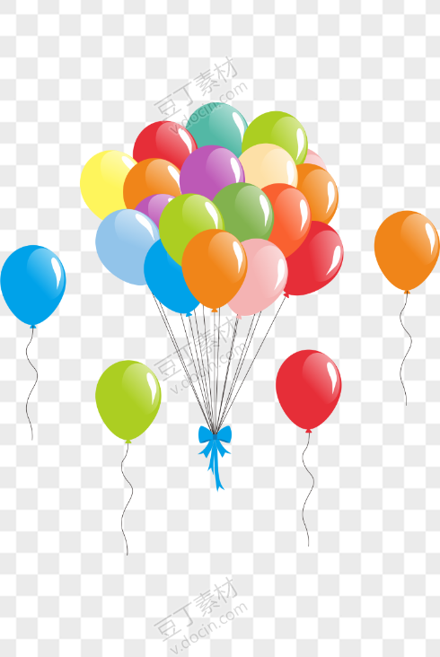 节日气球元素