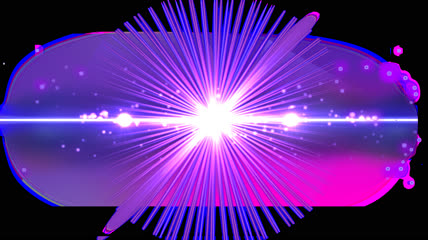 紫色爆炸粒子舞台特效