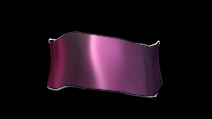 紫色缎丝带飘过动态素材
