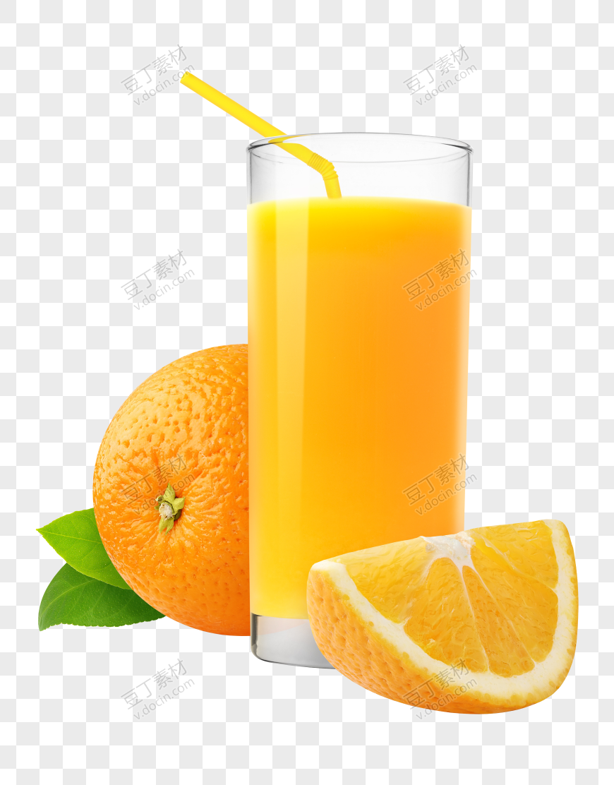 黄色橙汁实拍