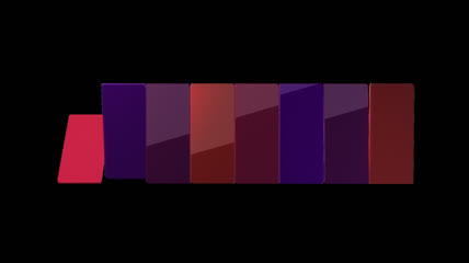 炫紫三维装饰长条光板动态特效素材