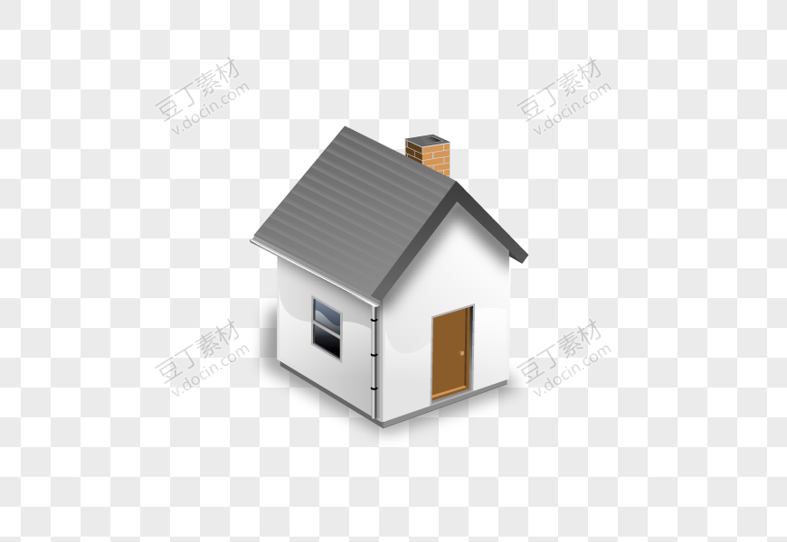 灰色屋顶小房子