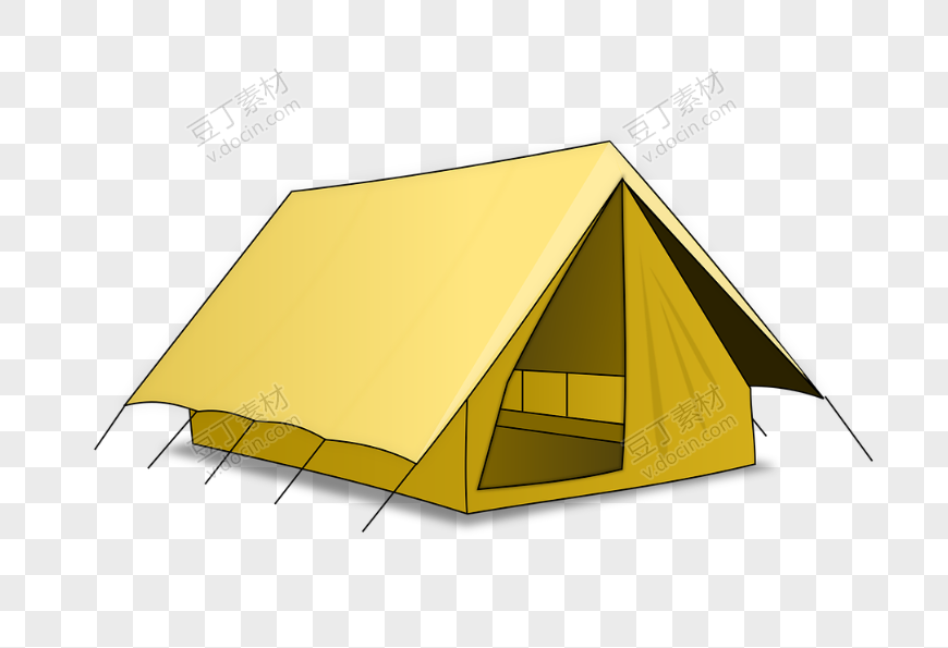 卡通营地帐篷
