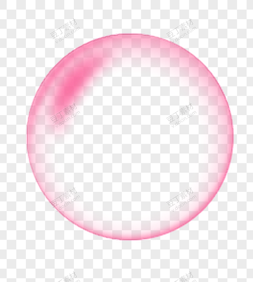 粉红卡通气泡