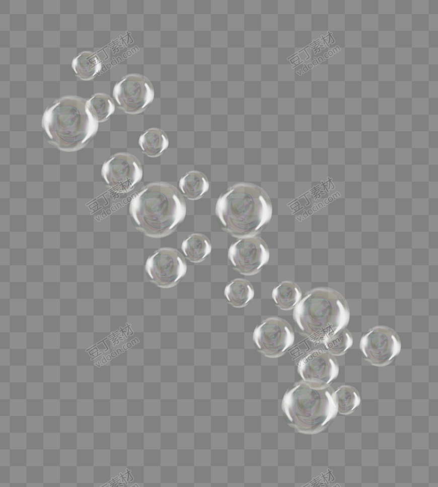 漂浮的透明泡泡