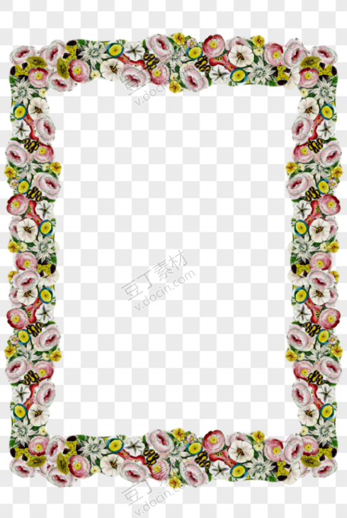 森系花朵组合装饰框