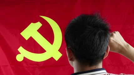 4K入党宣誓建党100周年实拍视频素材