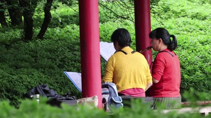 4K幸福老年生活实拍素材