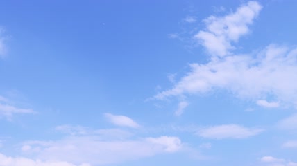 蓝天白云延时实拍素材