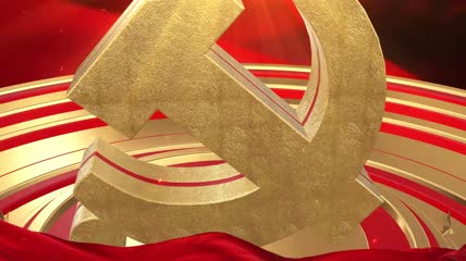 红色大气建党100周年片头E3D