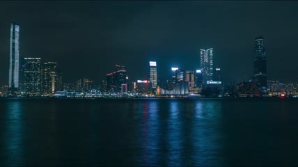 香港夜景延时拍摄
