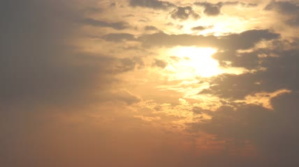 4K夕阳黄昏日落延时实拍视频