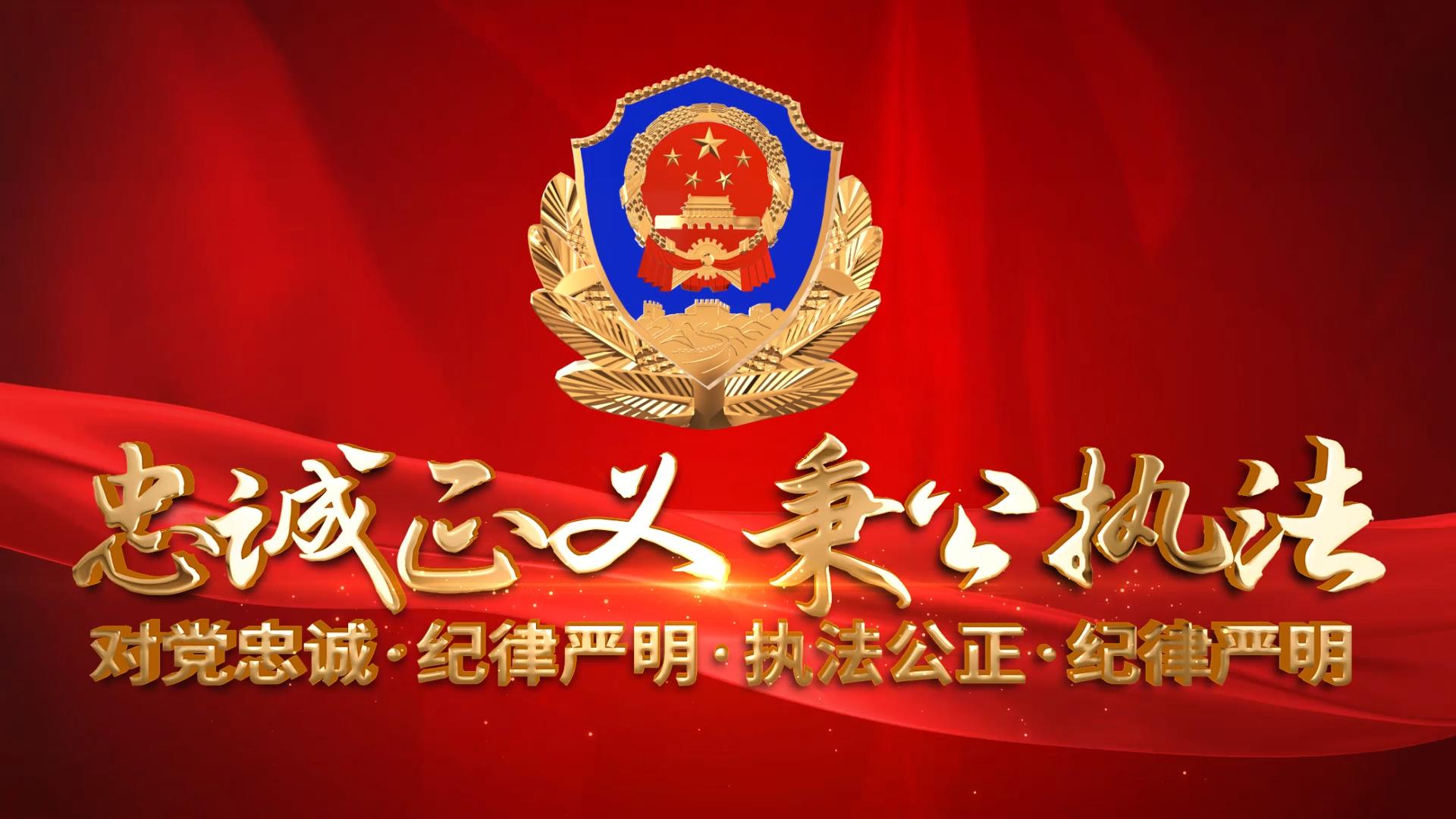 震撼大气警察公安图片汇聚片头AE模板