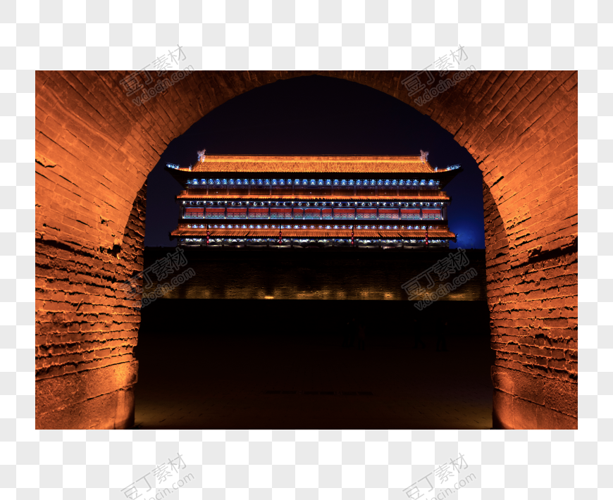 西安南门瓮城夜景